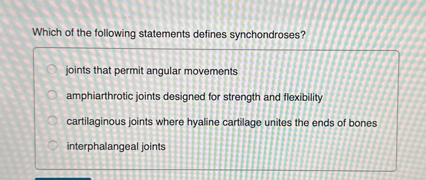 Solved Which of the following statements defines