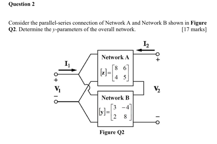 Solved Question 2 Consider the parallel-series connection of | Chegg.com