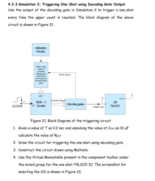 Use the output of OS from Simulation 3 to advance a | Chegg.com