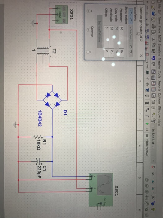 Procedure III Full wave Rectifiers Connect the