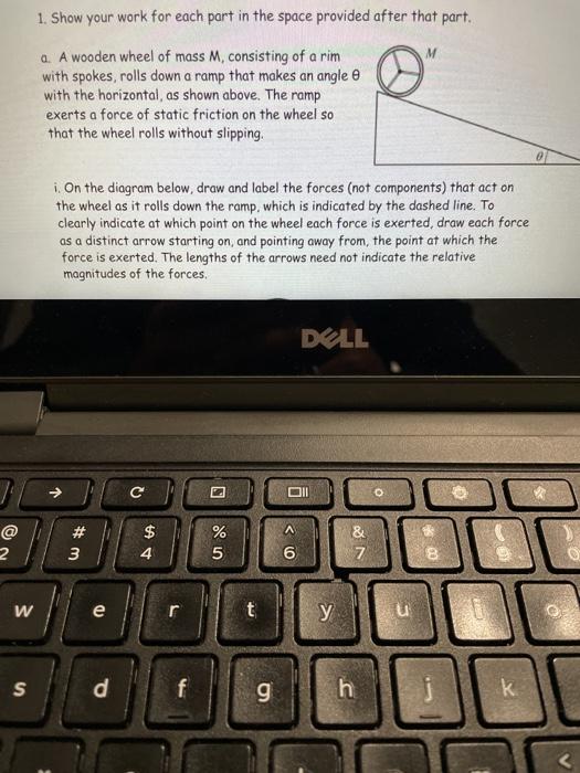 Solved 1. Show your work for each part in the space provided | Chegg.com