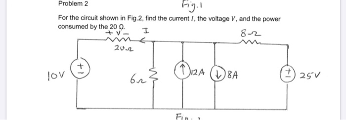 Solved Problem 1 For the circuit shown in Fig. 1, find Vx | Chegg.com
