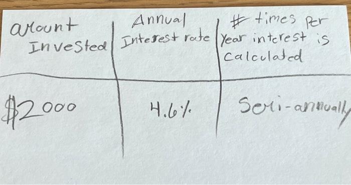 Solved 1. Find the amount in the compound interest account | Chegg.com