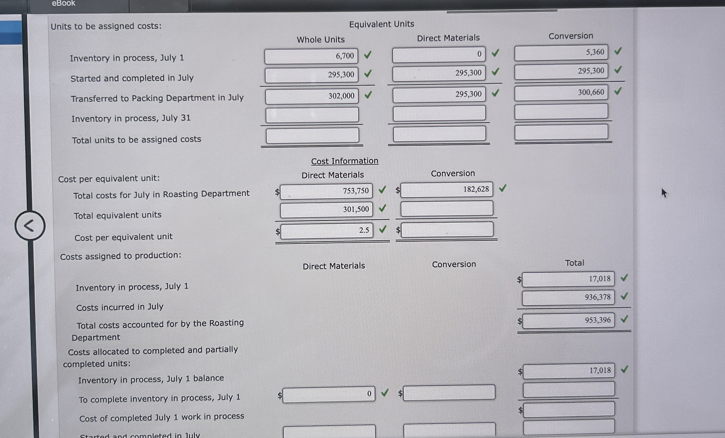 Cost of Production ReportHana Coffee Company roasts