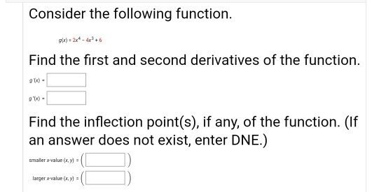 Solved Consider the following function. g(x) = 5 x2 Find the | Chegg.com