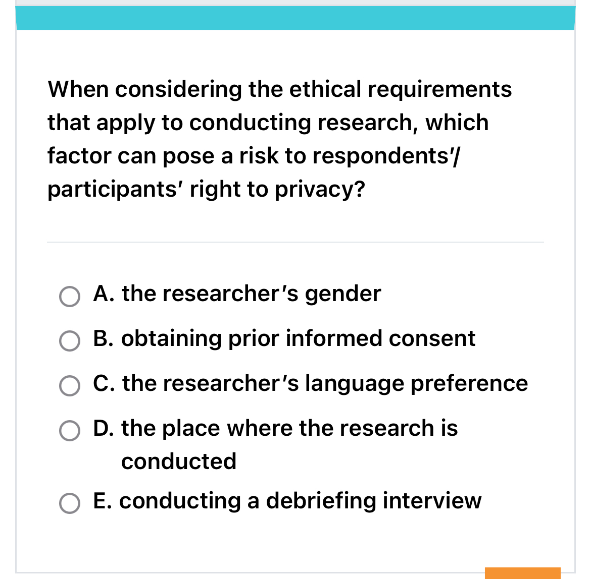 Solved When considering the ethical requirements that apply