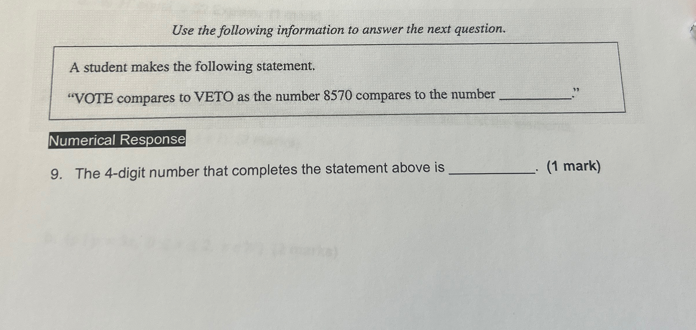 Solved Use the following information to answer the next | Chegg.com