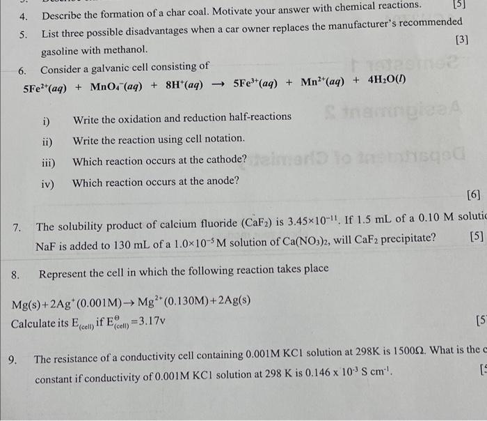 Solved 4. Describe the formation of a char coal. Motivate | Chegg.com