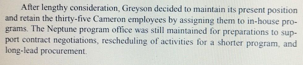 greyson corporation case study solved