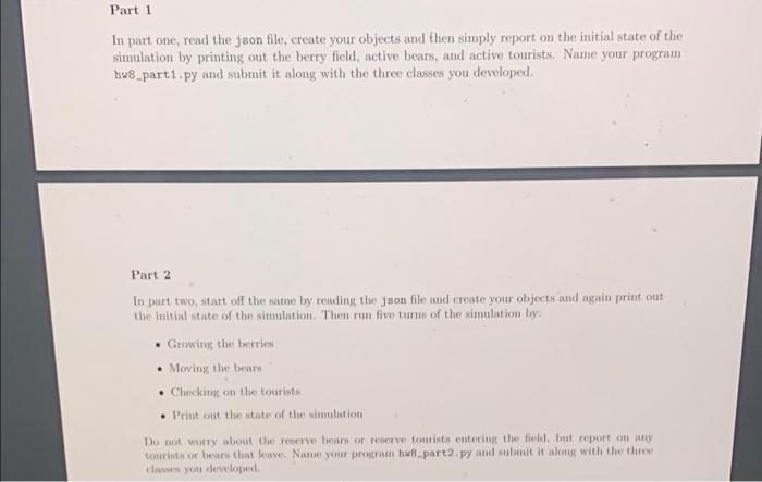 Solved CSCI 1100 Computer Science 1 Homework 8 Bears, | Chegg.com