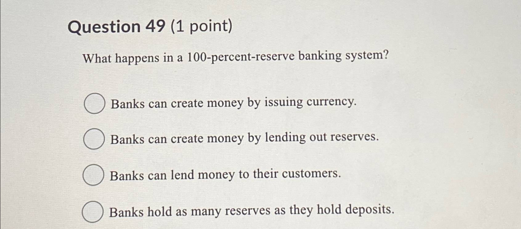 Solved Question 49 (1 ﻿point)What happens in a