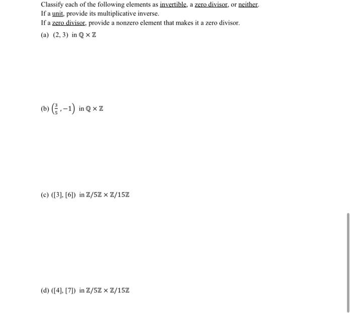 Solved Classify each of the following elements as | Chegg.com
