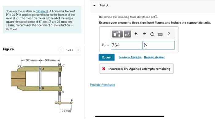 Solved Consider The System In (Figure 1). A Horizontal Force | Chegg.com