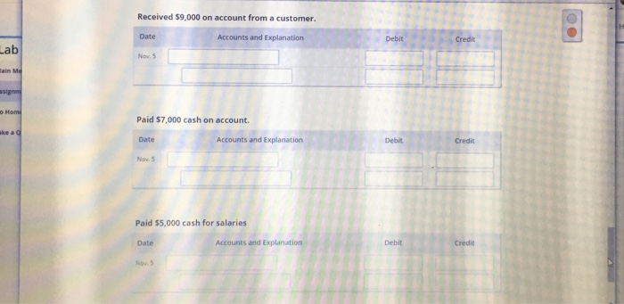 Solved Review the transactions and determine the accounts, | Chegg.com