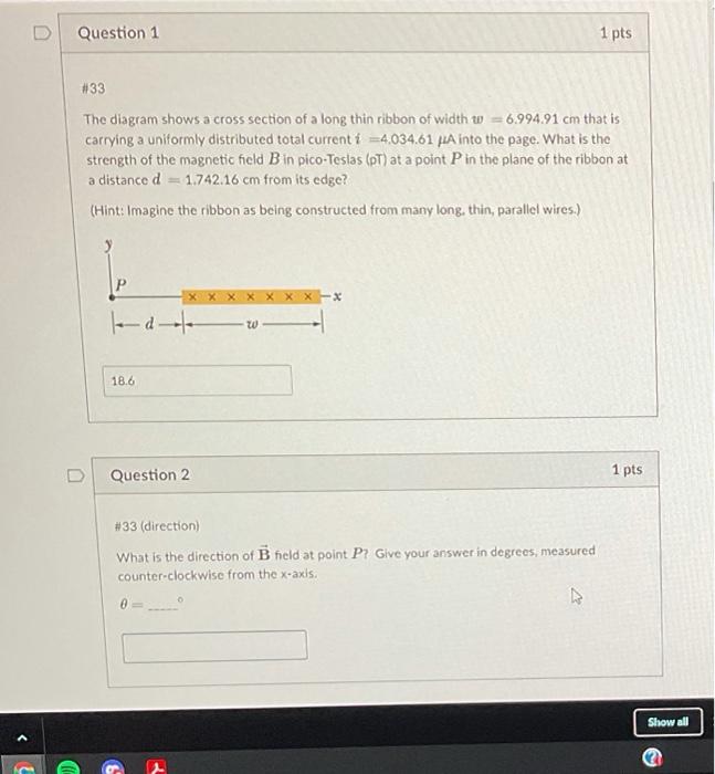 Solved Question 1 1 pts #33 The diagram shows a cross | Chegg.com