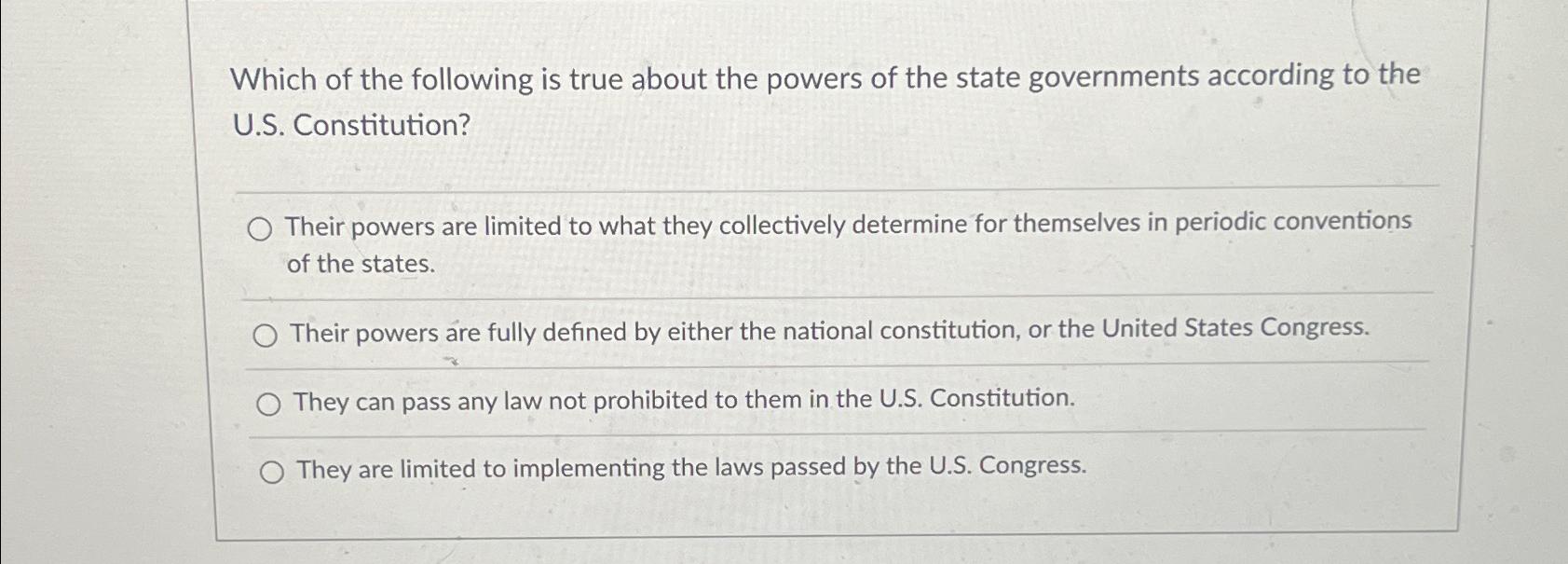 Solved Which of the following is true about the powers of | Chegg.com
