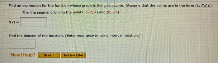 Solved Find an expression for the function whose graph is | Chegg.com
