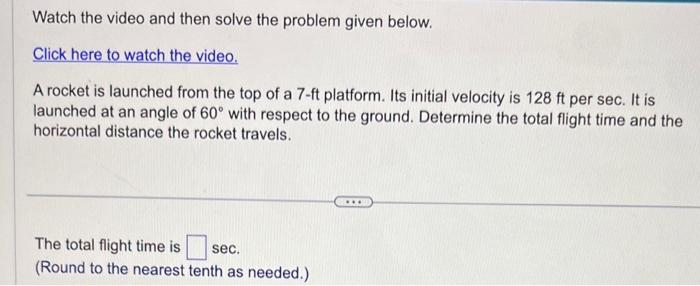 Watch the video and then solve the problem given | Chegg.com