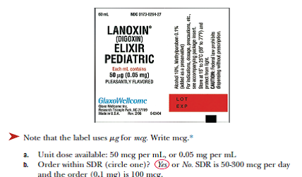 Lanoxin Elixir Pediatric