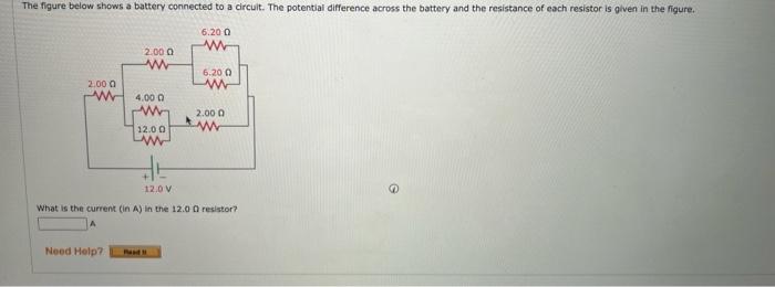 Solved The Figure Below Shows A Battery Connected To A | Chegg.com