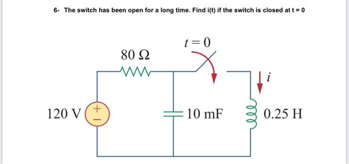 Solved Circuits Question Please Solve The Following Question | Chegg.com