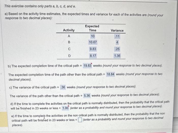 Solved This Exercise Contains Only Parts A,b,c,d, And θ. A) | Chegg.com