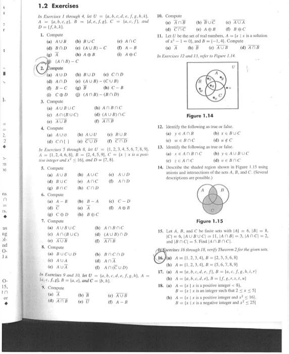 Solved 11 Compate A {a B C G] B {d C F G} C {α C F} And