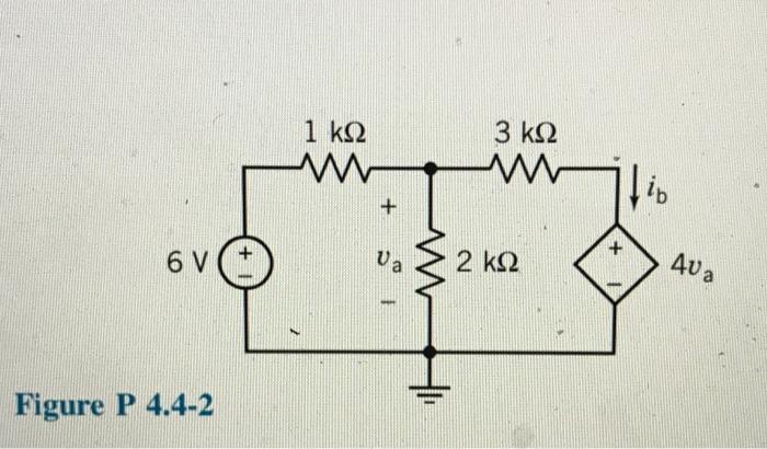 Solved P 4.4-2 + Find in for the circuit shown in Figure P | Chegg.com