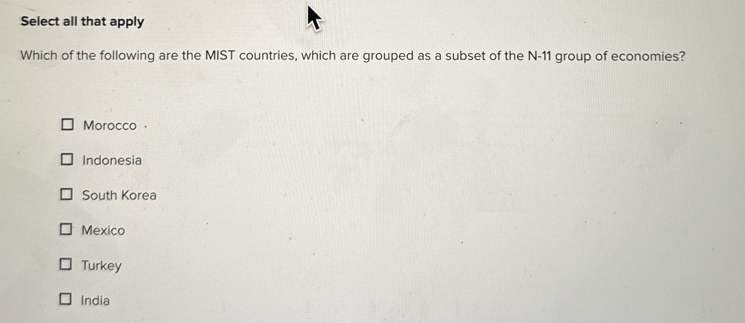 Solved Select all that applyWhich of the following are the | Chegg.com