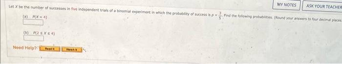 Solved (a) P(x=4) (b) (2≤2≤4) | Chegg.com