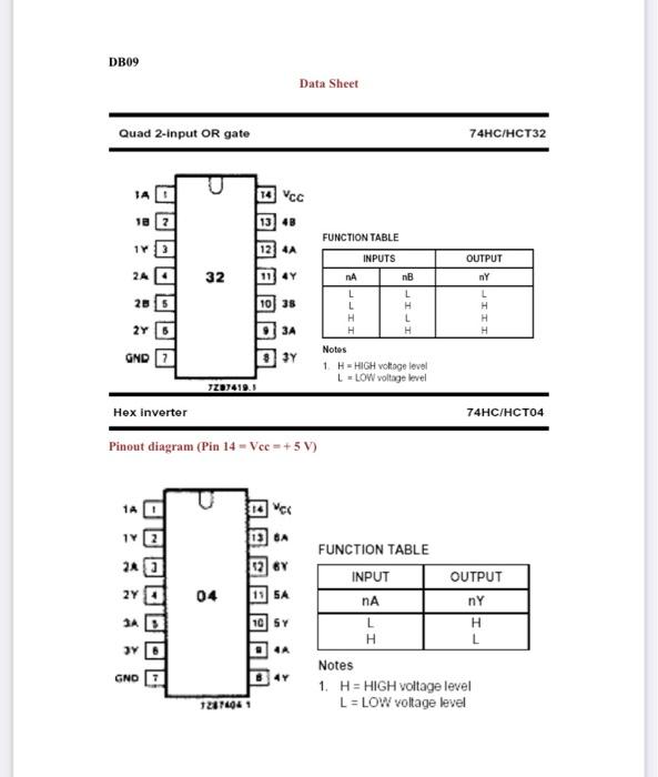 Solved DB09 Experiment1 Objective: Study of the following | Chegg.com