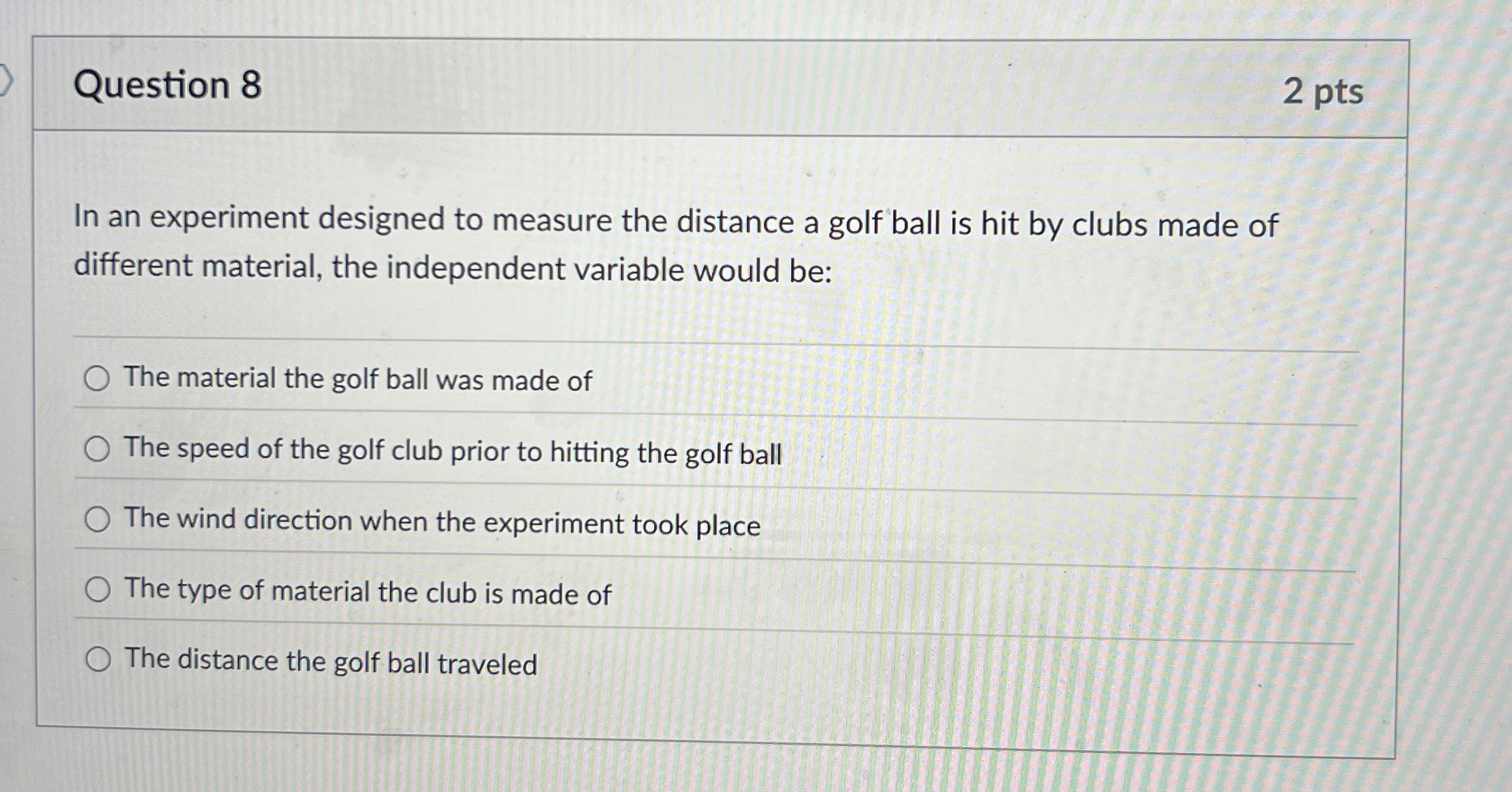 Solved Question 8In an experiment designed to measure the