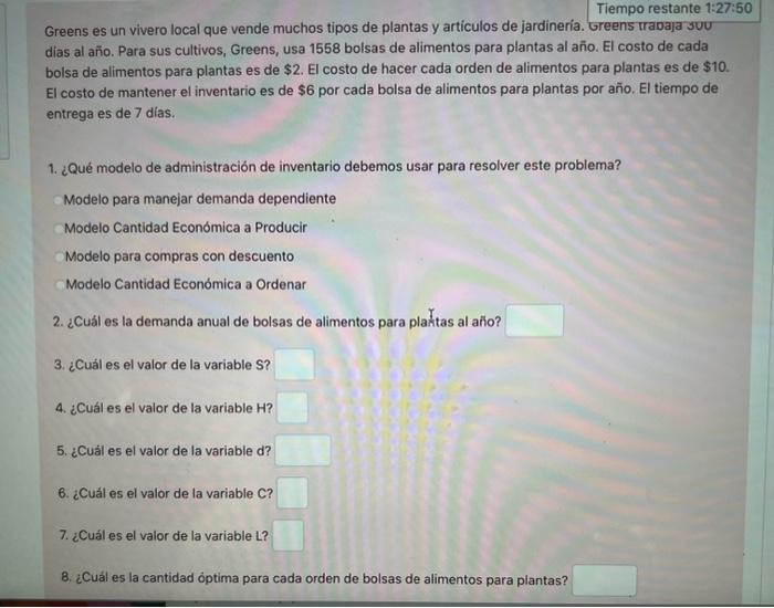 Greens es un vivero local que vende muchos tipos de plantas y articulos de jardinería. Greens Irabaja Jou dias al año. Para s