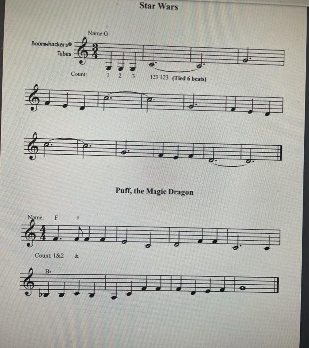 Student Name: Assignment 2 Dotted Quarter Notes and | Chegg.com