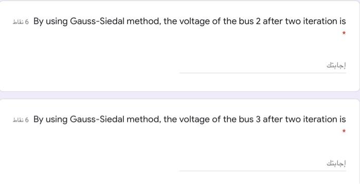 Solved For a system consist from 3 buses and bus 1 is the | Chegg.com