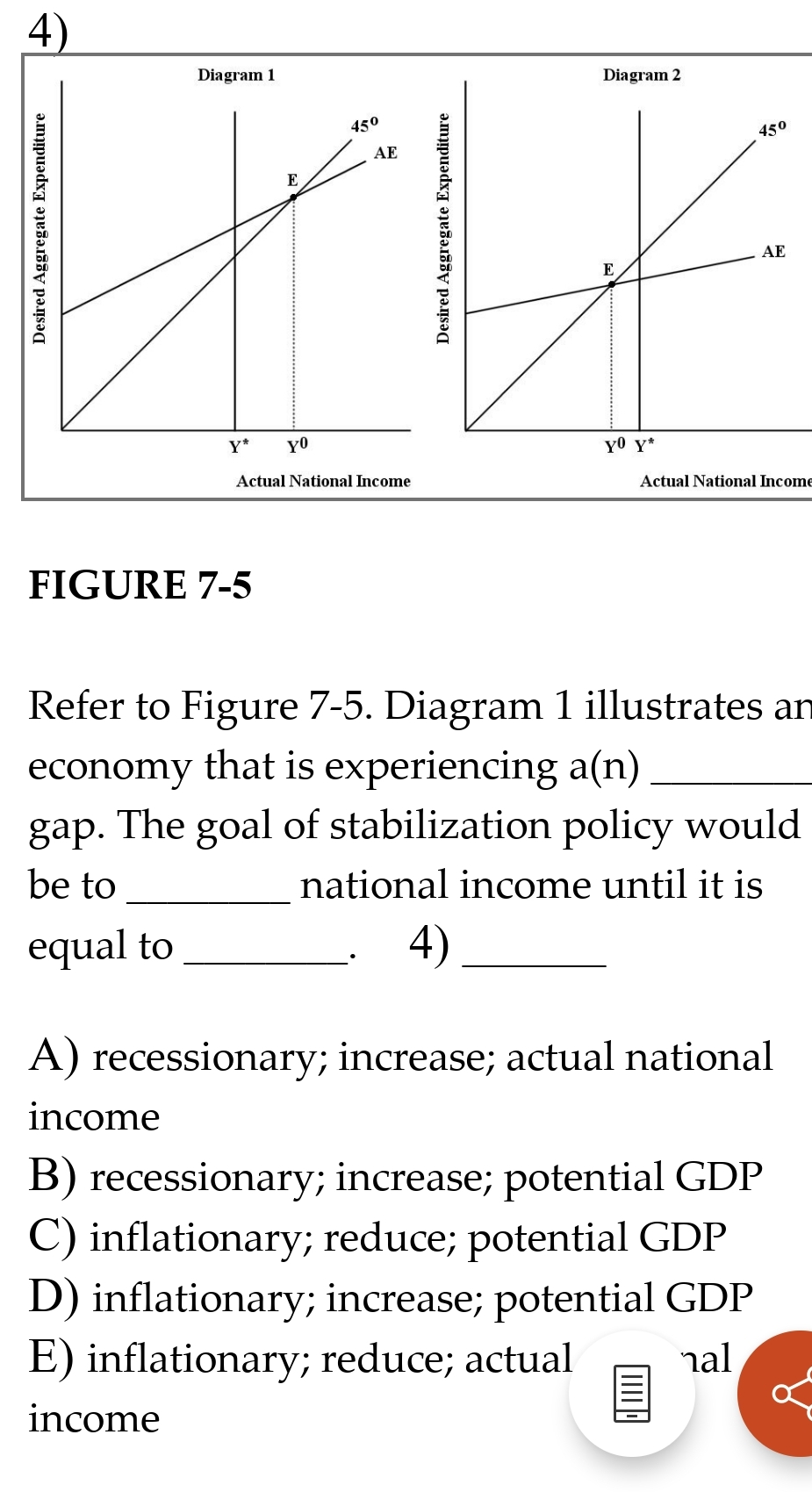 Solved FIGURE 7-5Refer to Figure 7-5. ﻿Diagram 1 | Chegg.com