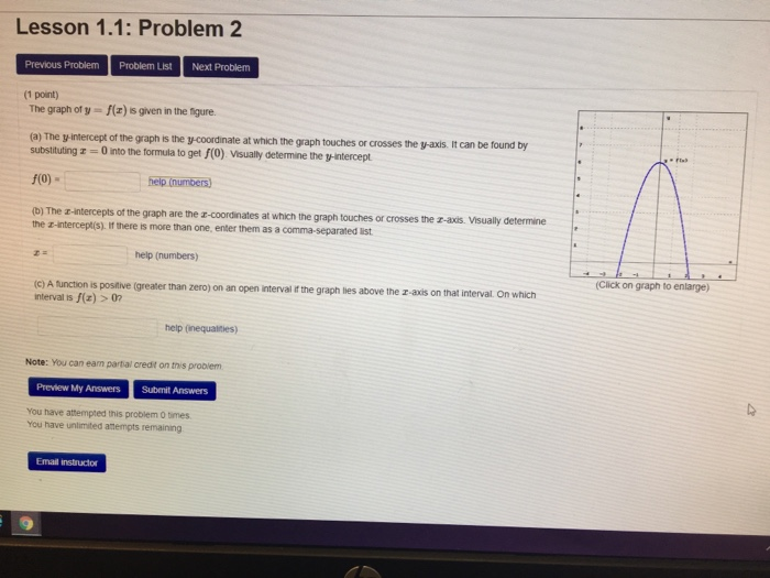 Solved Lesson 1.1: Problem 1 Previous Problem Problem List | Chegg.com