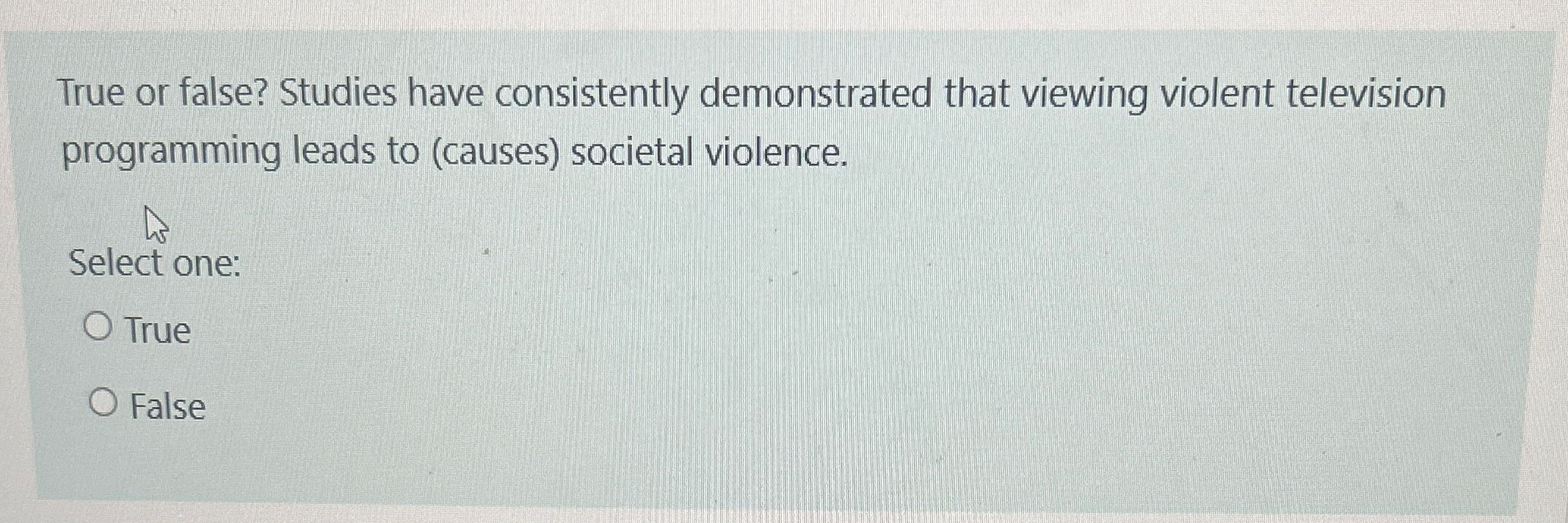 Solved True or false? Studies have consistently demonstrated