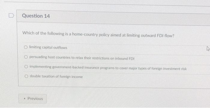 Solved Question 13 3 pts Which trade policy argument | Chegg.com