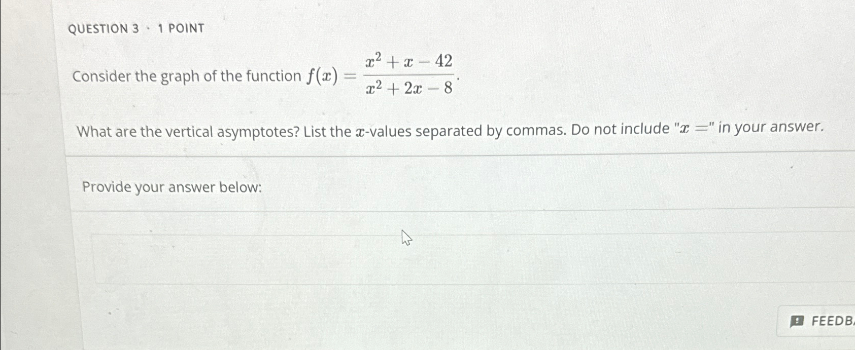 Solved Question 3 1 ﻿pointconsider The Graph Of The 8586