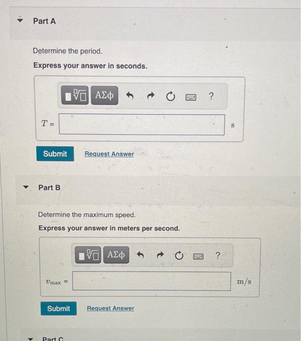Solved Part A Determine the period. Express your answer in | Chegg.com