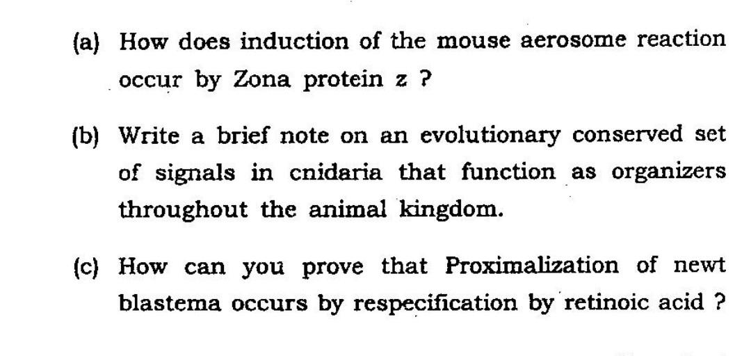 Solved (a) How does induction of the mouse aerosome reaction
