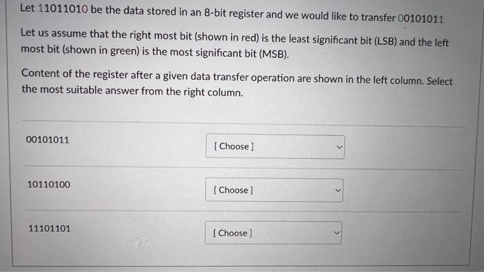 Solved Let 11011010 be the data stored in an 8-bit register | Chegg.com