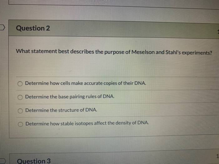 Solved Question 2 What statement best describes the purpose | Chegg.com