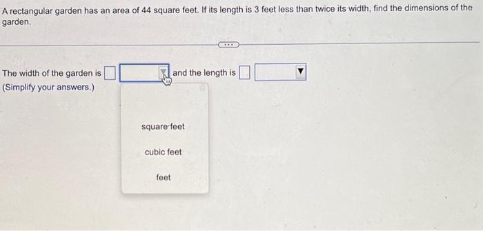 Solved A rectangular rug has an area of 30 square feet. If | Chegg.com