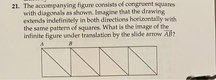 Solved 21. The accompanying figure consists of congruent | Chegg.com