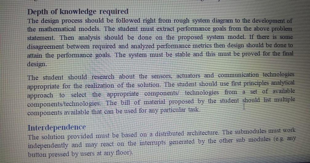 Solved Question of Complex Engineering Problem for Control | Chegg.com