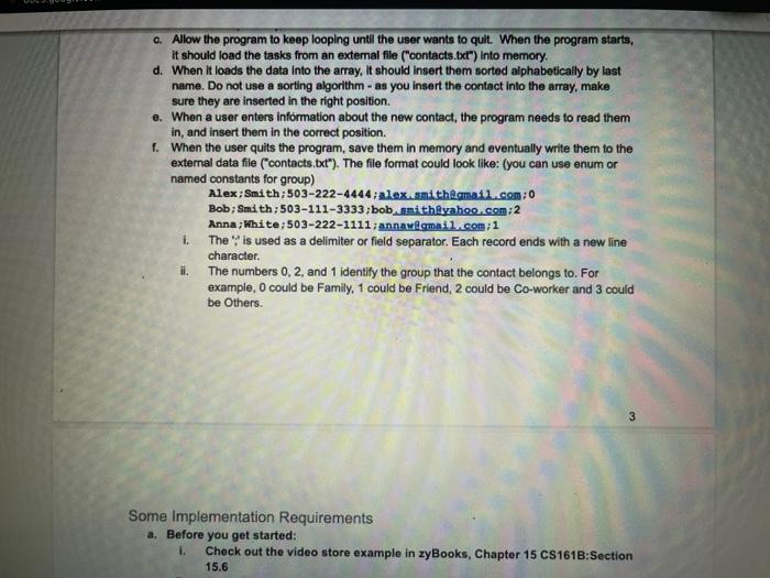 Solved Introduction You are asked to write an app to keep | Chegg.com