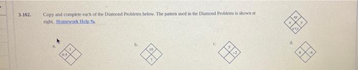 Solved 3-102. Copy and complete each of the Dumond Problems | Chegg.com