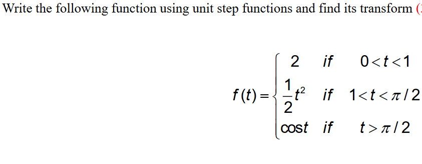 Solved Refer to the photo Write the following function using | Chegg.com